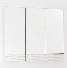 Зеркало-шкаф Style Line Ассоль 80 ЛС-00000328 Люкс, 80 см, подвесное, техно платина