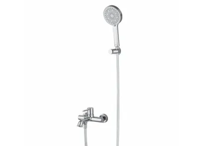 Смеситель для ванны и душа Wonzon & Woghand Tor WW-88037073-CR, с душевым гарнитуром, хром